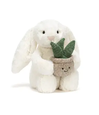 Jellycat Cream Bunny with Plant