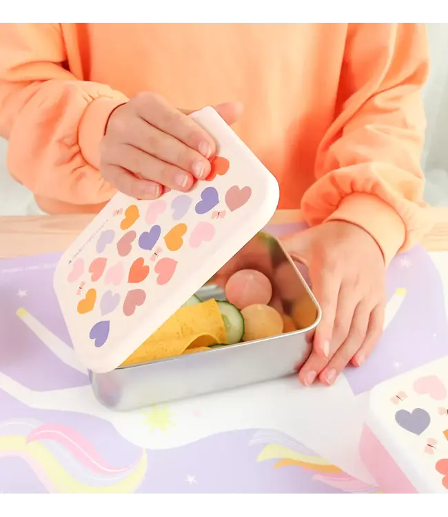 ALLC RVS lunch box: Hartjes