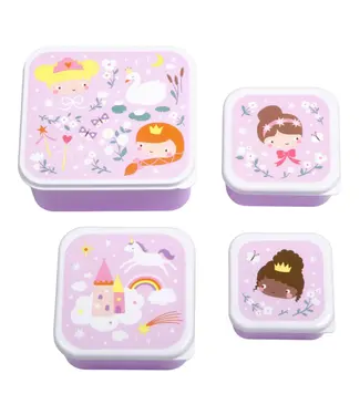 ALLC Lunch & snack box set: Prinsessen