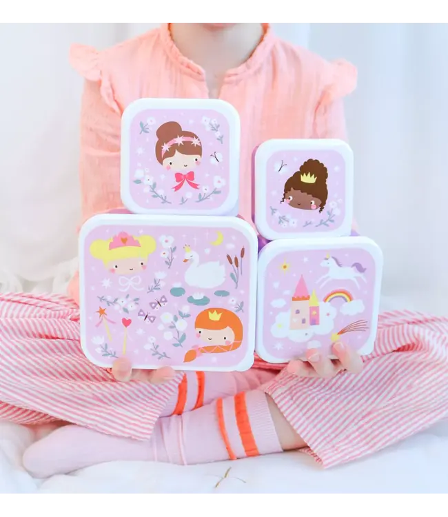 ALLC Lunch & snack box set: Prinsessen