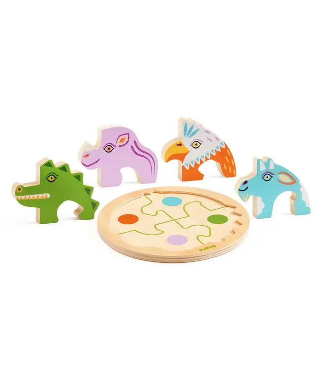 Djeco Puzzel Rondo Croco