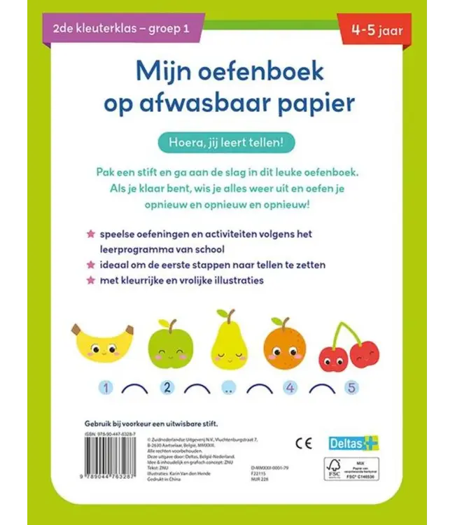 Deltas Afwasbaar Eerste Telspelletjes 4-5