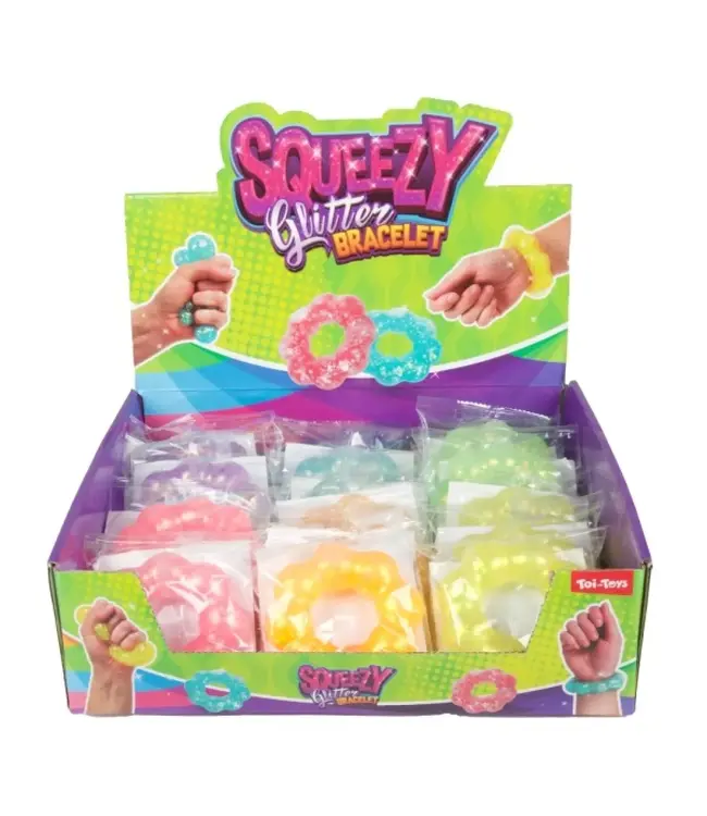 Squeezy Glitter Armband ASS
