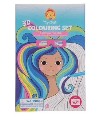 Tiger Tribe 3D Colouring set Rainbow Dreams