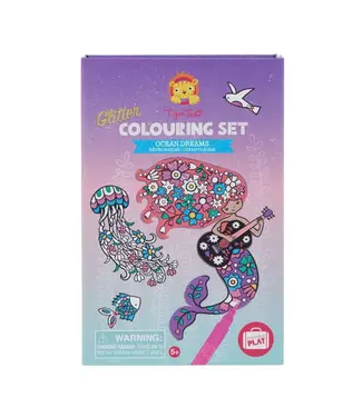 Tiger Tribe Glitter Colouring set Ocean Dreams