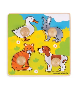 Bigjigs Puzzel huisdieren 1+