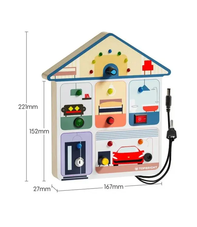 TOPBright Busy Board House