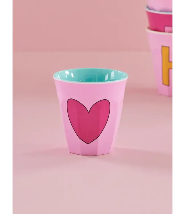 Rice Beker Hart Roze