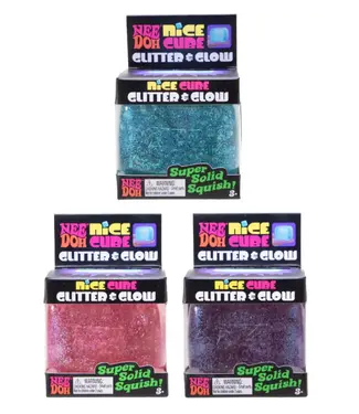 NeeDoh Nice Cube Glitter & Glow