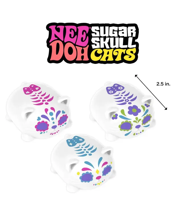 NeeDoh Sugar Skull Cat