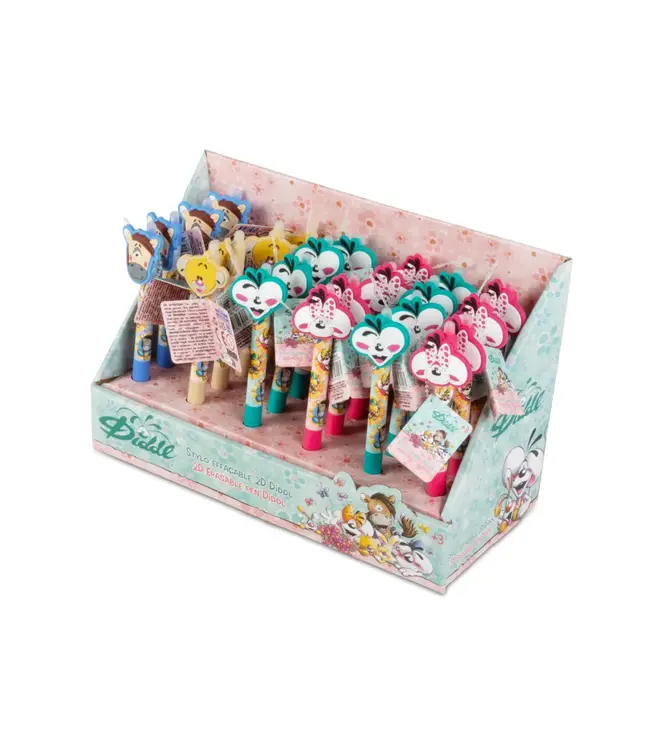 Diddl Uitwisbar pen met print - 1 stuk assorti