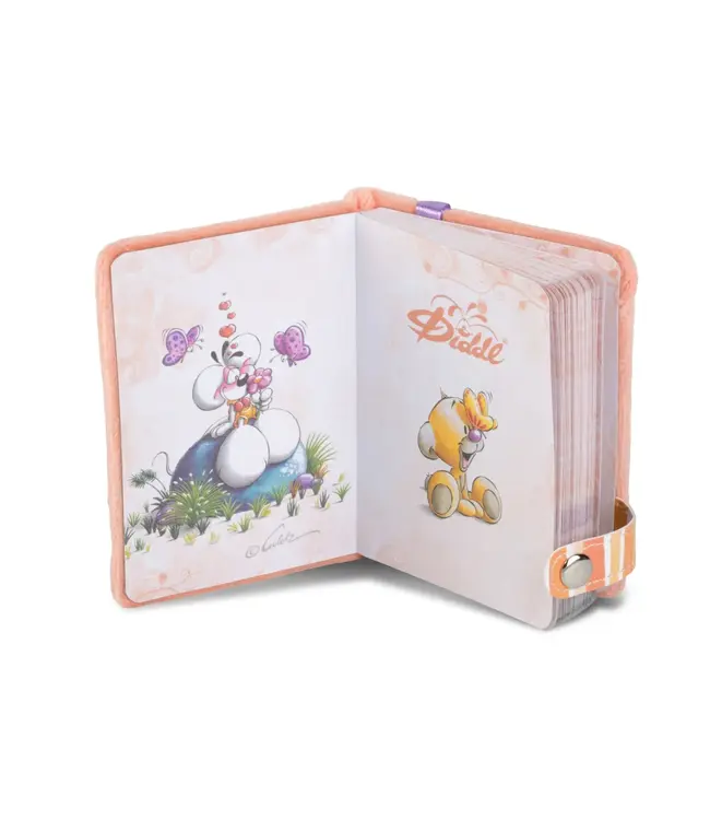 Diddl Mini knuffel notitieboekje met sleutelhanger - A7  - 1 stuk assorti