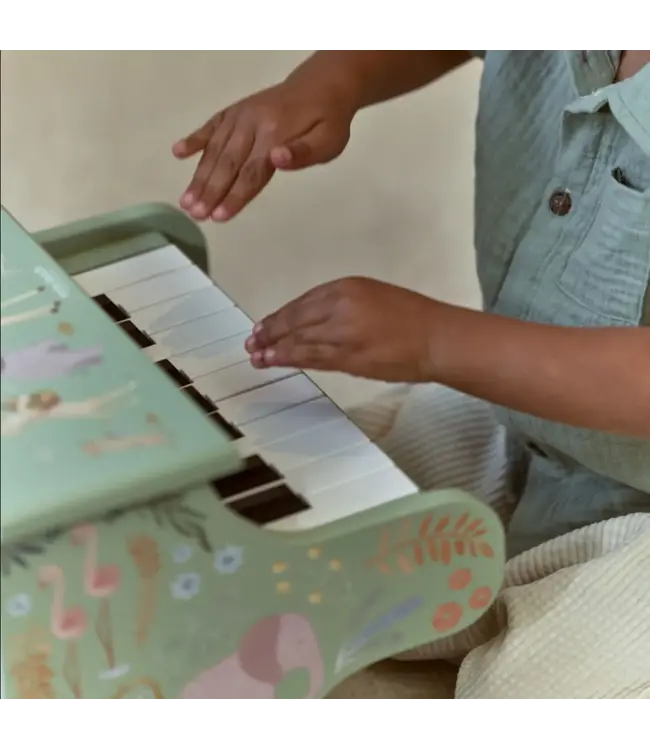 Little Dutch Houten Piano Groen - Safari Friends