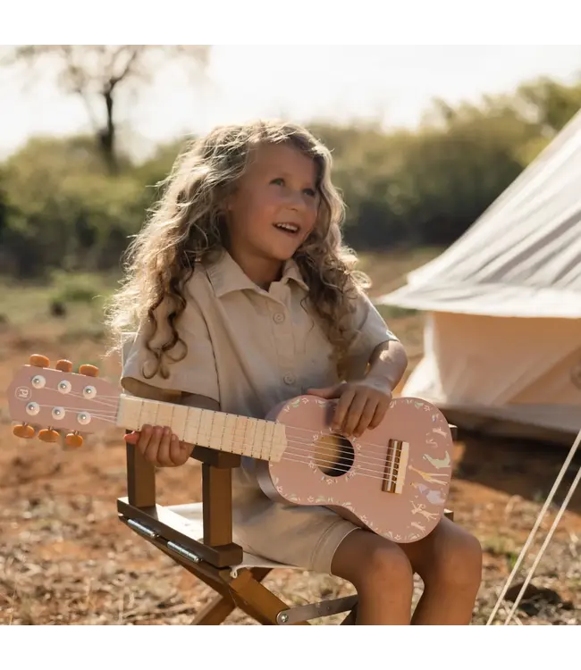 Little Dutch Houten gitaar Roze - Safari Friends