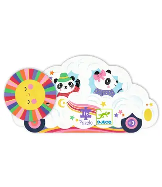 Djeco Puzzel Wolkenauto 16