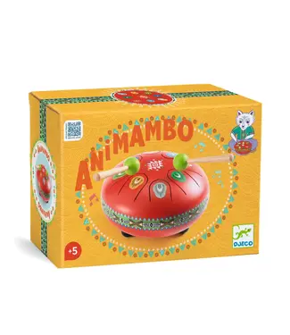 Djeco Red Metal Drum - 8 Notes