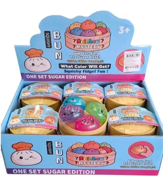 Squishy Dumpling 4pcs in Basket - Glitter