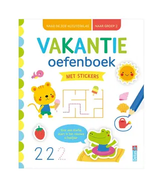 Deltas Vakantie oefenboek met stickers, naar groep 2
