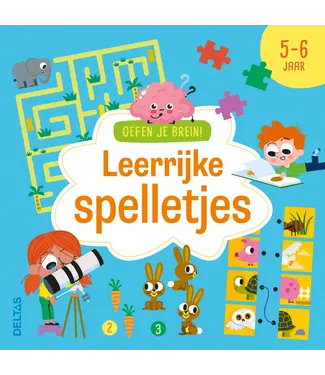 Deltas Oefen je brein! Leerrijke spelletjes (5-6 jaar)
