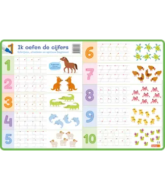 Deltas Ik oefen de cijfers van 1 tot 10