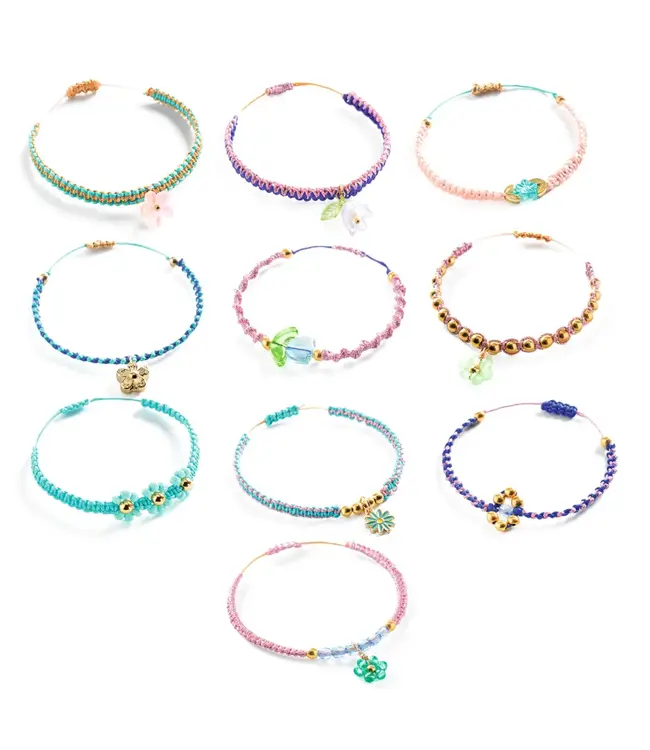 Djeco Macrame  Armbanden Blauw
