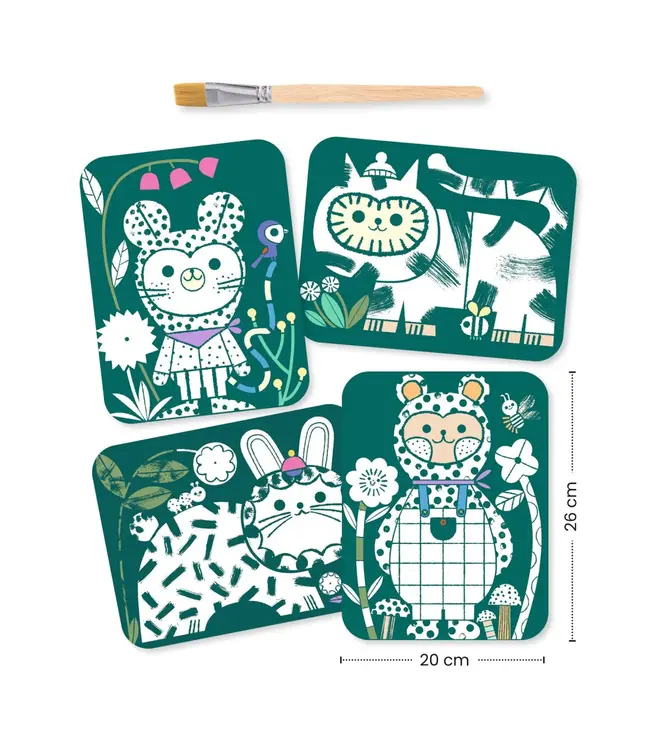 Djeco Magic Paint Dressup Animals