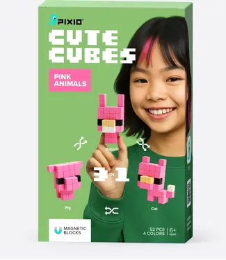 Pixio Cutes Cubes Pink Animals