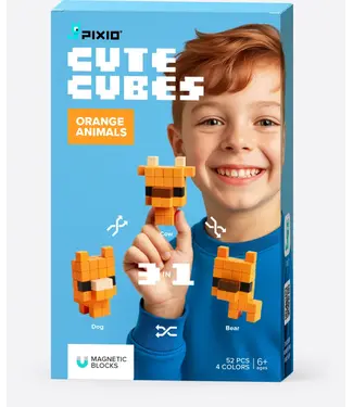 Pixio Cutes Cubes Orange Animals