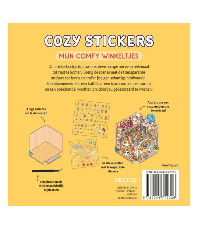 Deltas Cozy Stickers - Mijn comfy winkeltjes