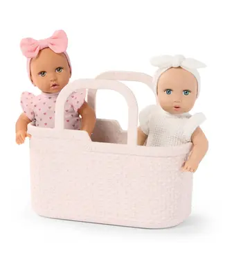 Lullababy  Mini poppen in mandje