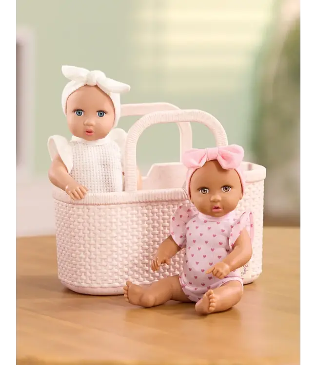 Lullababy  Mini poppen in mandje