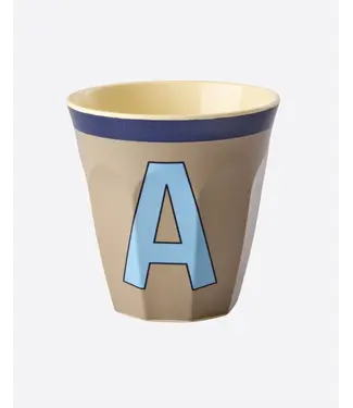 Rice Letter Beker Blauw A