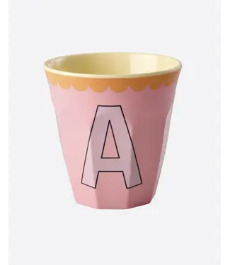 Rice Letter Beker Roze A