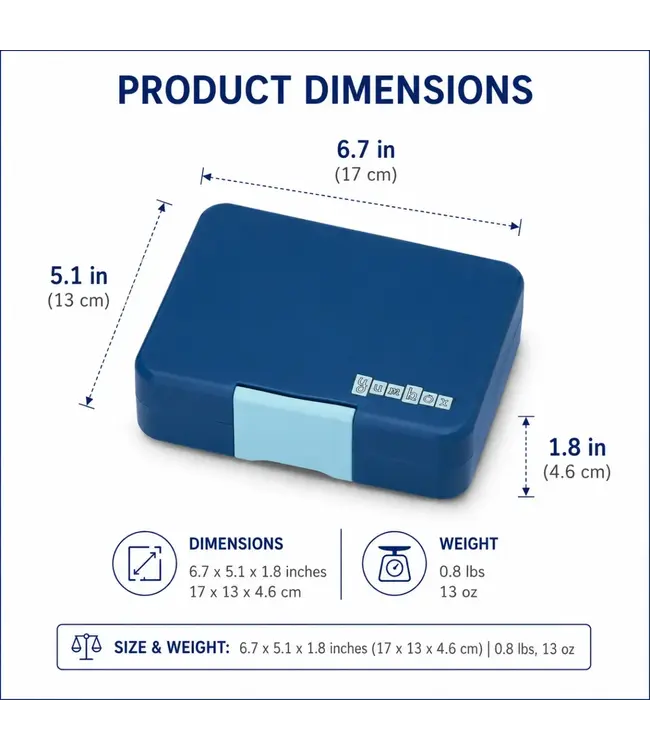 Yumbox Snackbox Blauw Kung Fy