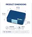 Yumbox Snackbox Blauw Kung Fy