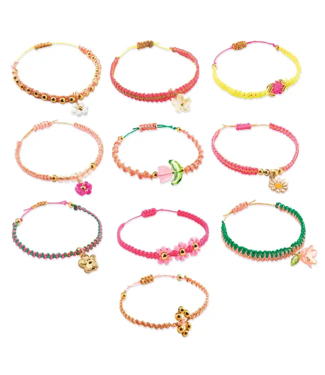 Djeco Macrame Bracelets Groen