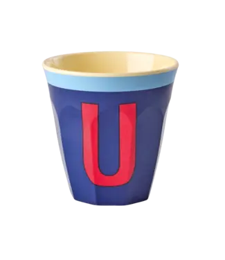 Rice Letter Beker Blauw U