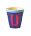 Rice Letter Beker Blauw U