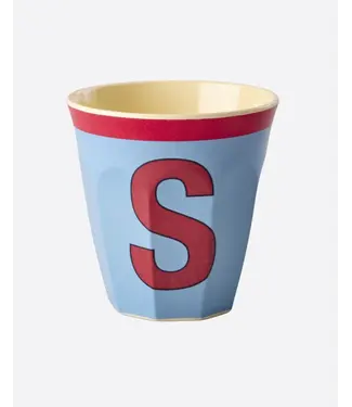 Rice Letter Beker Blauw S