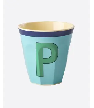 Rice Letter Beker Blauw P