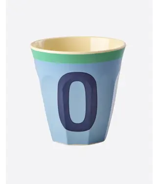 Rice Letter Beker Blauw O