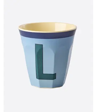 Rice Letter Beker Blauw L