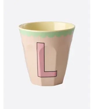 Rice Letter Beker Roze L