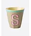 Rice Letter Beker Roze S
