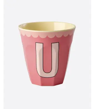 Rice Letter Beker Roze U