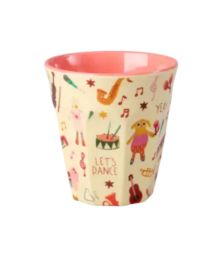 Rice Beker Pink Music Band