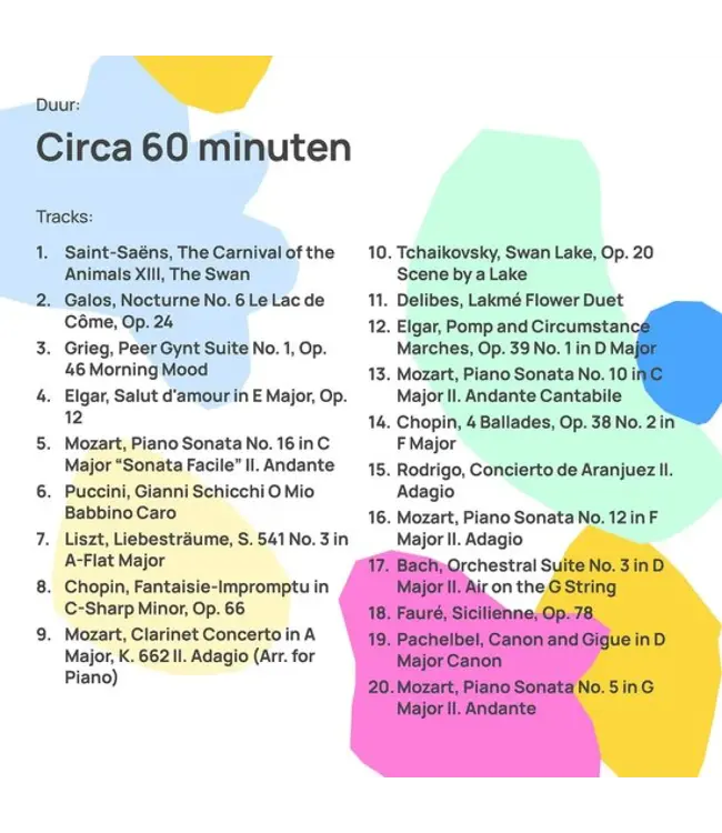 FABA Luisterfiguur Klassieke Pianomuziek
