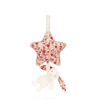 Jellycat Musical Pull Blossom Cream Berry Bunny