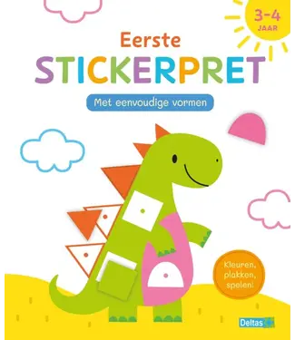 Deltas Allereerste Stickerpret met Eenvoudige Vormen 3-4