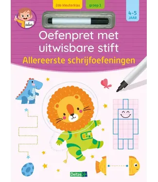 Deltas Oefenpret met Uitwisbare Stift Allereerste Schrijfoefeningen 4-5